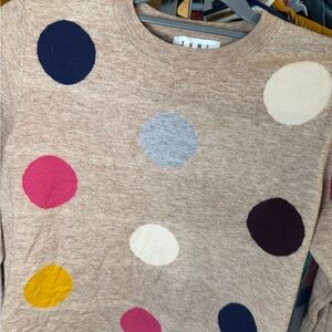 THML Women's Sweater with Colorful Polka Dots